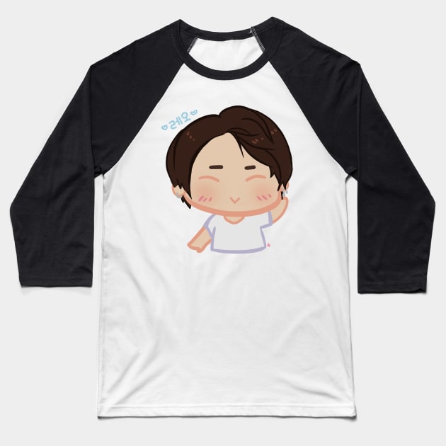 Happy Chibi Leo | VIXX Baseball T-Shirt by ichigobunny